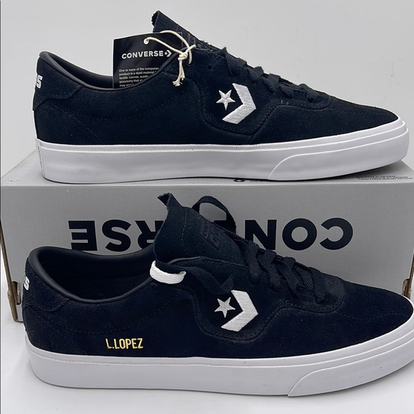 Converse Men's Black Sneakers 163261CLOUIE LOPEZ PRO OX BLACK/BLACK/WHITE